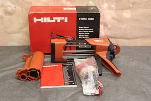lot 7 image: HILTI HDM 330 EPOXY GUN WITH HILTI HIT HY 200A EPOXY KIT