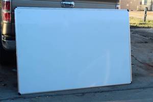 lot 44 image: VERY LARGE ALUMINUM DRY ERASE BOARD 48 X 72