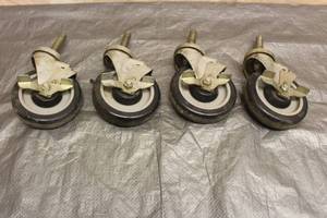 lot 14 image: TOTAL OF 4 LOCKING CASTERS 5 &nbsp SEE PICS&nbsp