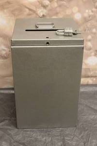 lot 72 image: DOUGLAS EQUIPMENT METAL STORAGE VALLET BOX WITH LOCK &amp 2 KEYS  GREAT FOR WEDDING BIRTHDAY GIFT CARD BOX , 15 38 X 10&nbsp