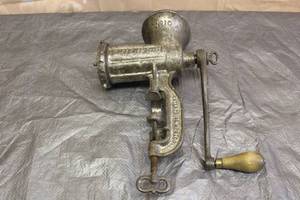 lot 65 image: VERY LARGE VINTAGE ENTERPRISE Co. No. 10 MEAT GRINDER&nbsp