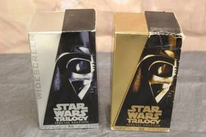 lot 69 image: TOTAL OF 2 - 1997 STAR WARS TRIOLOGHY SPECIAL EDITION VHS SETS&nbsp