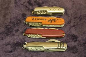 lot 90 image: TOTAL OF 4 ASSORTED BRAND MULTI TOOL MULTI FUNCTION POCKET KNIVES  SEE PICS&nbsp