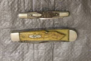 lot 92 image: TOTAL OF 2 VINTAGE CASE POCKET KNIVES  SEE PICS&nbsp
