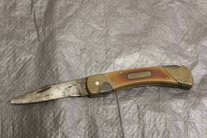 lot 95 image: VINTAGE OLD TIMER SCHRADE 7-OT POCKET KNIFE&nbsp