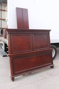 lot 179 image: QUEEN WOOD BED MADIN IN INDONESIA -HEADBOARD, FOOTBOARDS &amp RAILS&nbsp
