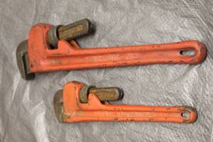lot 191 image: TOTAL OF 2 - PIPE WRENCHES 10 &amp 14