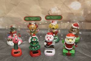 lot 249 image: TOTAL OF 8 CHRISTMAS CHARACTERS SOLAR DANCERS  SEE PICS&nbsp