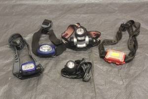 lot 46 image: LOT OF 5 LED HEAD BAND WORK LIGHTS