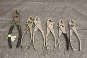 lot 50 image: LOT OF 6 SLIPJOINT PLIERS
