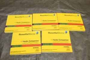 lot 87 image: ROSETTA STONE AUDIO COMPANION LEVEL 1-5 SPANISH LANGUAGE LEARNING SUPPLEMENT DISC