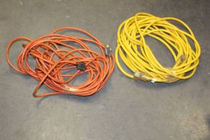 lot 109 image: 2 HEAVY DUTY 50 EXTENTION CORDS