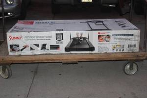 lot 126 image: SUNNY HEALTH & FITNESS SMART TREADMILL WITH MANUAL INCLINE SF-T722901 POWER CORDNEEDS REPAIR CUSTOMER RETURN