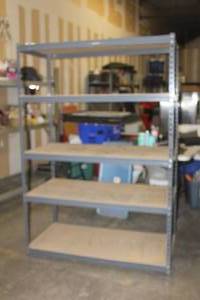 lot 129 image: SHELVING UNIT 4FT WIDE X 2FT DEPTH X 6FT TALL