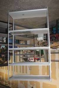 lot 130 image: SHELVING UNIT 4FT WIDE X 18 DEPTH X 7FT TALL