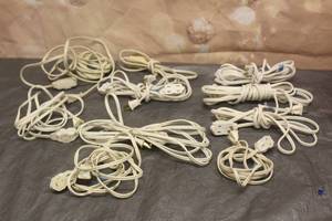 lot 192 image: LOT OF 10 INDOOR USE EXTENTION CORDS