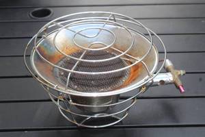 lot 198 image: SINGLE BURNER TANK TOP PROPANE HEATER