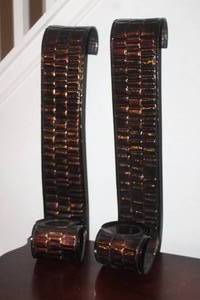 lot 214 image: 2 METAL WALL SCONES