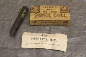 lot 63 image: HERTERS FAMOUS BOB WHITE QUAIL CALL