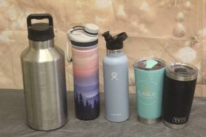 lot 77 image: LOT OF 5 ASSORTED INSULATED TUMBLERS