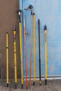 lot 99 image: LOT OF 8 ASSORTED POLE EXTENTIONS
