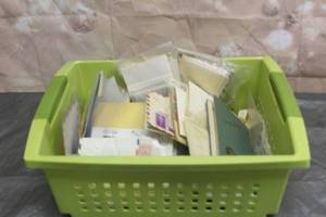 lot 110 image: GENEROUS AMOUNT OF VINTAGE USPS STAMPS SEE PICS