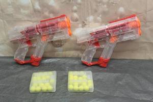 lot 114 image: 2 X SHOT FAZE CLAN RESPAWN BLASTERS WITH DART BALLS