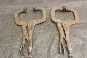 lot 128 image: 2. IRWIN 11 SP VISE GRIP LOCKING C CLAMPS