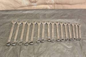 lot 131 image: LOT OF 16 KOBALT WRENCHES SIZES 10 THRU 19 SOME DUPLICATES