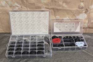 lot 175 image: KOOTANS O-RING ASSORTMENT KIT AND QCQIANG RUBBER GROMMET KIT