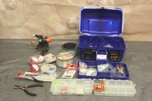 lot 228 image: FISHING TACKLE LOT SEE PICS
