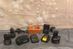 lot 254 image: LOT OF HAND TOOL BATTERIES AND CHARGERS
