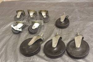 lot 279 image: LOT OF 9 ASSORTED CASTERS
