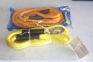 lot 298 image: LOT OF 2 EMERGENCY TOW ROPES BOTH NEW WITH HOOKS