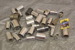 lot 58 image: LOT OF ASSORTED BRAND 12  DRIVE SOCKETS