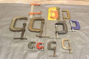lot 68 image: TOTAL OF 11 ASSORTED BRANDSIZE CLAMPS , 1-6