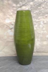 lot 15 image: GREEN BAMBOO FLOOR VASE , 24H