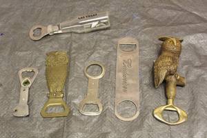 lot 152 image: 6 ASSORTED BOTTLE OPENERS 1 IS BRAS