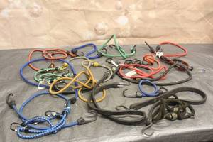 lot 154 image: 20 ASSORTED BUNGEE CORDS