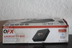 lot 190 image: NEW IN BOX QFX ANDROID TV BOX ABX-9