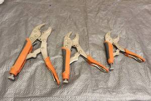 lot 19 image: TOTAL OF 3 PITTSBURGH  METAL SNAP CRIMPING PLIERS ,9,7,6