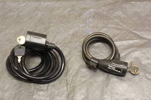 lot 132 image: TOTAL OF 2 BIKE CABLE LOCKS -MASTERBACKTRAILS