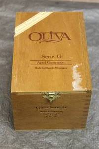lot 18 image: TABACALERA OLIVA WOOD CIGAR BOX ,MADE IN NICARAGUA