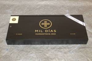 lot 28 image: MIL DIAS MARRANITOS EL 2022 TABACALERA PICHARDO WOOD CIGAR BOX, MADE IN NICARAGUA