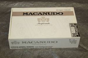 lot 47 image: MACANUDO INSPIRADO WOOD CIGAR BOX , MADE IN HONDURAS