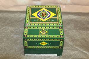 lot 78 image: CAO BRAZILIA WOOD CIGAR BOX , MADE IN NICARAGUA