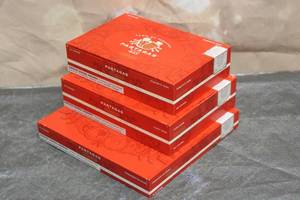 lot 86 image: TOTAL OF 3 PARTAGAS FLOR DE TOBACOS ROBUSTO WOOD CIGAR BOXES , 8, 8 12 , 9 MADE IN NICARAGUA  SEE PICS