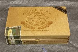 lot 115 image: 2 MY FATHER JAIME GARCIA RESERVA JG ESPECIAL TOROROBUSTO WOOD CIGAR BOX MADE IN NICARAGUA