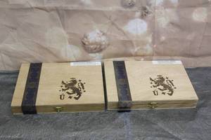 lot 127 image: 2 LIGA PRIVADA DIRTYRAT WOOD CIGAR BOXES MADE IN NICARAGUA