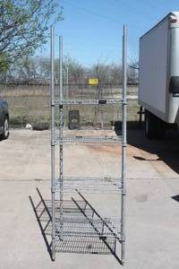 lot 57 image: QUATUM STORAGE SYSTEM&nbsp 4-TIER SHELVING UNIT , 24 X 18 X 74H&nbsp